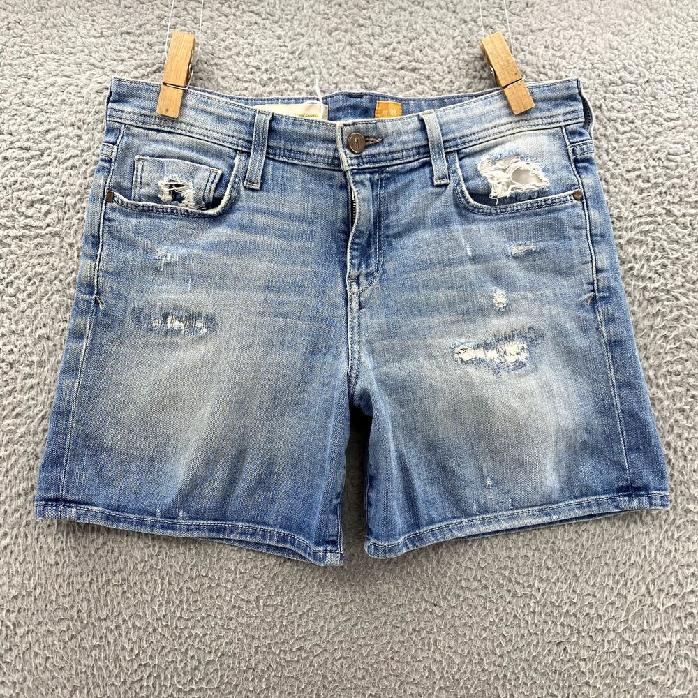 Anthropologie Pilcro Hyphen Jean Shorts Women's 32" Jorts Boho 90's Classic Y2k - Picture 2 of 12